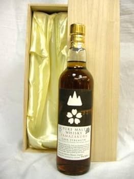 希少　ピュアモルト山桜15年　カスクストレングス Amazon.co.jp: 笹の川 ピュアモルトウイスキー山桜15年 カスク